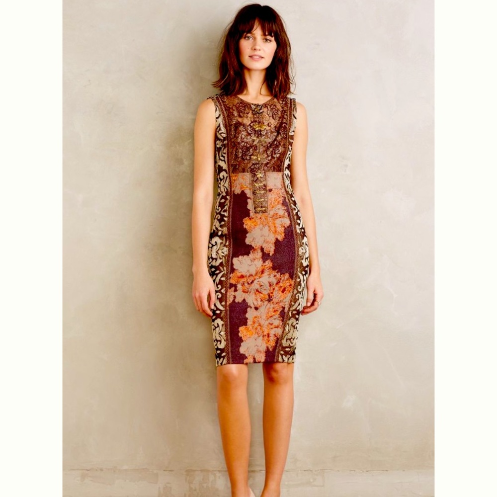Byron Lars Anthropologie Talma Brocade Dress 💋